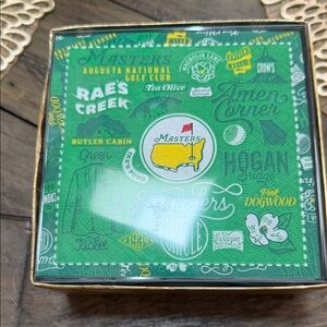 Masters Green and Yellow Golf napkin set of 40